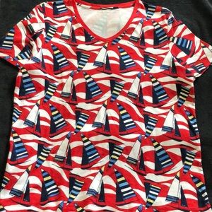 KIM ROGERS Ladies Casual V-neck Top⚓️